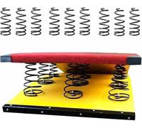 Material de Gimnasia, Tabla de resortes for Entrenamiento Gimnasia for Adultos, 9 , Equipo Salto Duradero, Soporte Estable y antidesgarro, 242 Libras