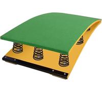Material de Gimnasia, Tablero de resortes bóveda ergonómico Madera Dura for Adultos sin deformación con 9 Alto Rebote(Green)