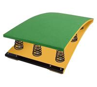 Material de Gimnasia, Tablero de resortes bóveda ergonómico Madera Dura for Adultos sin deformación con 9 Alto Rebote(Green)