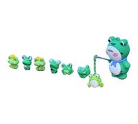 Material de goma brillante rana oscura decoración de salpicadero para interiores de automóviles y pantallas de computadora con protección contra arañazos y tamaño compacto (común)