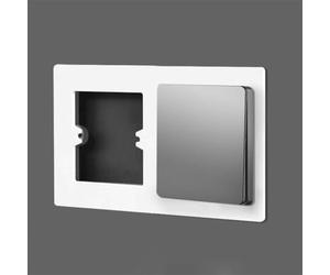 Material de la PC 86mm Interruptor Socket Panel de pared Cubierta decorativa del marco para aplicaciones de caja inferior del interruptor de pared (oro-tipo3)