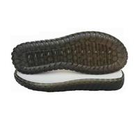 Material de la suela de ganchillo a mano con suela de cristal (marrón, 25)