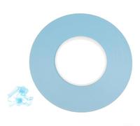 Material de señuelo de pesca que brilla en la oscuridad, cinta de cebo de goma suave de 100 m para encuadernación de anzuelos de agua salada, piel de pescado de alta elasticidad (azul)