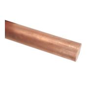 material de torneado de barra redonda de cobre sól Varilla de cobre T2 500 mm longitud y diámetro 1 a 10 for técnicas artesanales(9.5x500mm)