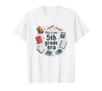 Material Escolar nostálgico de This Is My Grade era, Divertido Camiseta, Hombre, Blanco, 5XL