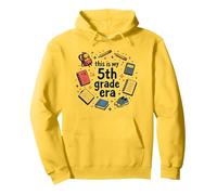 Material Escolar nostálgico de This Is My Grade era, Divertido Sudadera con Capucha, Unisex para Adultos, Limón, S