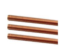 Material industrial de la barra roscada métrica de Rod M4-M14 del hilo lleno de cobre rojo puro T2(20mm 2pcs,M3)