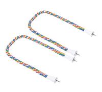 【Material】 La Cuerda de Pájaros está Hecha con Tela Suave y de Algodón Teñida con Colores de comida. Esto Garantiza La Seguridad para Sus Aves Al Tiempo que Proporciona una Opción Cómoda y positiva.