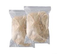 Material mixto de anidación de pájaros, paquete de 2 unidades, seda de yute suave y algodón para anidar cómodamente periquitos y colibríes