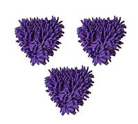 Material MOP Chenilla Triángulo Paño Reemplazo Reemplazo Pasteles de reemplazo Papás para limpiar el piso Limpieza de microfibra(3-Pack,3pcs)