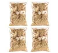 Material natural de anidación de pájaros, ropa de cama suave de mezcla de lino y lana para pájaros de jaula, periquitos y pinzones - 40 g de mezcla de fibra acogedora para temporada de reproducción y