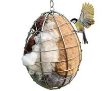 Material para Nidos de Pájaros,Arte de Fibra de Alpaca Hecho a Mano | Cesta Reutilizable Hecha a Mano Material para Anidar Aves Silvestres Exterior - para Canarios Exterior Jardín Parque Árbol