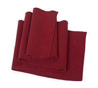 Material para Puños, Cinturillas de Jersey y Cuellos - TinaKim Tejido de Punto Acanalado para Costura de Chaquetas/Sudaderas (Rojo Vino, 90x16 cm)