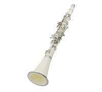 Material plano de la baquelita del instrumento de música del clarinete plano Bb de la llave del profesional blanco 17 Clarinete Profesional