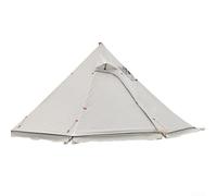 Material resistente a la abrasión, refugio de pirámide octogonal, perfecto para caminatas de un día o viajes nocturnos (gris)