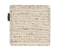 Material Samples Muestra de alfombra de lana Fawn Blanco