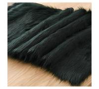 Material Suave Tela de Piel Sintética Decorativa 5cm Pelo Larga Material de Felpa de Piel Sintética Tela de Peluche Artificial para Cosplay Disfraces Gnomos Artesanía Costura Traje 50x50cm(Color:Dark