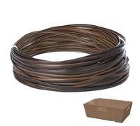 Materiales de reparación de sillas de mimbre, tira de repuesto de ratán, 0.31 pulgadas de ancho, cinta de fijación resistente a la intemperie, rollo de cincha de tejido resistente para restauración de