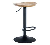 Materiales: el asiento del taburete de mostrador es de madera maciza con vetas de madera fina y opcionalmente en dos colores de madera natura diferentes. la robusta base es de metal en forma de trompe