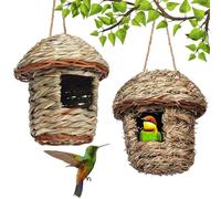 Materiales hechos a mano de madera for pajareras y pajareras, material de bolas for anidar pájaros silvestres, lleno de materiales for anidar pájaros, regalos de casa de colibríes for amantes de la na