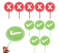 Materiales Para Eventos En El Aula,Pizarra Lavable Con Mango Ergonómico,Señal de Paleta de Votación para Clase - para Niños Niñas Educación Infantil Primaria Cuestionarios Juegos Tiempo en Círculo