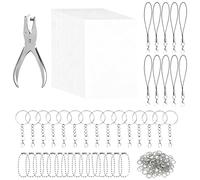 Materiales Y Suministros DIY Para Crear Llaveros Con 30 Piezas De Láminas