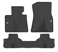 Matericuo Alfombrillas de Coche de Ajuste Personalizado para BMW X6 (G06) 2020-2024, Color Negro y Blanco, Alfombrillas de Goma para Todo Tipo de Clima, Resistentes y sin Olor