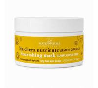 Maternatura, Mascarilla Nutritiva para Cabello Seco con Semillas de Girasol, Tratamiento Cabello Dañado, Hidratante, Bio Beauty Routine para Cuero y Cabello Seco, Made in Italy - 200 ml