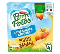 Materne Apple/Banana Fruit Specialty - 4 botellas de 90 g