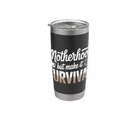 Maternidad, pero hazlo sobrevivir mamá Vaso térmico de acero inoxidable de doble pared