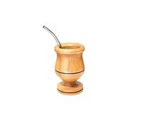 Matero Argentino Tradicional, Calabaza de Yerba Mate con Bombilla, Mate de Madera Tallado a Mano, Regalo para Argentino, Gourd Cup