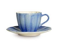 Mateus Taza con plato Oyster 25 cl Azul claro