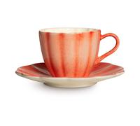 Mateus Taza con plato Oyster 25 cl Naranja