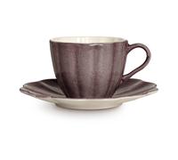 Mateus Taza con plato Oyster 25 cl Plum