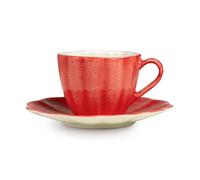 Mateus Taza con plato Oyster 25 cl Rojo