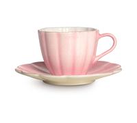 Mateus Taza con plato Oyster 25 cl Rosa claro