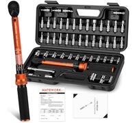 Matework Juego de 50 llaves dinamométricas para bicicleta, llave dinamométrica de clic de 1/4 pulgadas, llave dinamométrica de bicicleta de 10-220 pulgadas-libras (1-24.7 nm) llave dinamométrica de