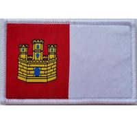 MateyCo Parche con Velcro Castilla la Mancha,Tejida oficial 8 cm x 5 cm para Mochila, Chaleco, Gorras. Parche para Ropa Militar y Motera (Castilla La Mancha)