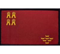 MateyCo Parche con Velcro Murcia,Tejida oficial 8 cm x 5 cm para Mochila, Chaleco, Gorras. Parche para Ropa Militar y Motera (Murcia)