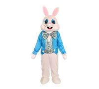 MatGui - Disfraz de conejo azul para fiesta de Pascua, mascota para adulto, grande