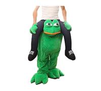 MatGui Oktoberfest Ride On Me Carry On Frogs Costume Halloween Frog Mascot Costume