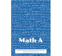 Math A Notes: 96 Page Student Book with Alternating Lined and Grid Pages (Blue)