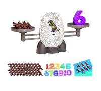 Math Balance Toys, Educational Counting Game, 13.39x3.74x6.3 Inches, Preschool Learning Aid, Number Recognition Tool, Interactive Activity for Boys, Girls, and Family Fun, White