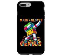 Math Blocks Genius Funny Blocks Bricks Lovers Master Builder Carcasa para iPhone 7 Plus/8 Plus