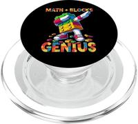 Math Blocks Genius Funny Blocks Bricks Lovers Master Builder PopSockets PopGrip para MagSafe