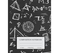 Math Doodle Design Composition Notebook | College Ruled Journal for Students: Stay Ahead in Class | Excellent for Homework & Study