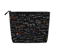 Math Equation - Fórmulas matemáticas, bolsa de cosméticos de uso diario, bolsa de maquillaje de lino de imitación, bolsa de maquillaje portátil de viaje