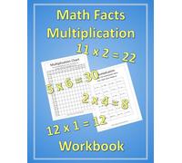 Math Fact Fluency Workbook: multiplication facts practice, multiplication table practice, text preparation, fluency multiplication facts