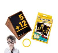Math Flash Cards - Addition Subtraction Deck, Learning Number Game | Double-Sided Educational Flash Set, Colorful Arithmetic Practice Tool, Great for Kids Studying at Kindergarten School