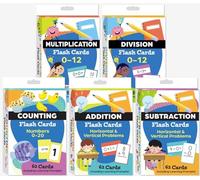 Math Flash Cards Deck Set: Counting, Addition, Subtraction, Multiplication, & Division